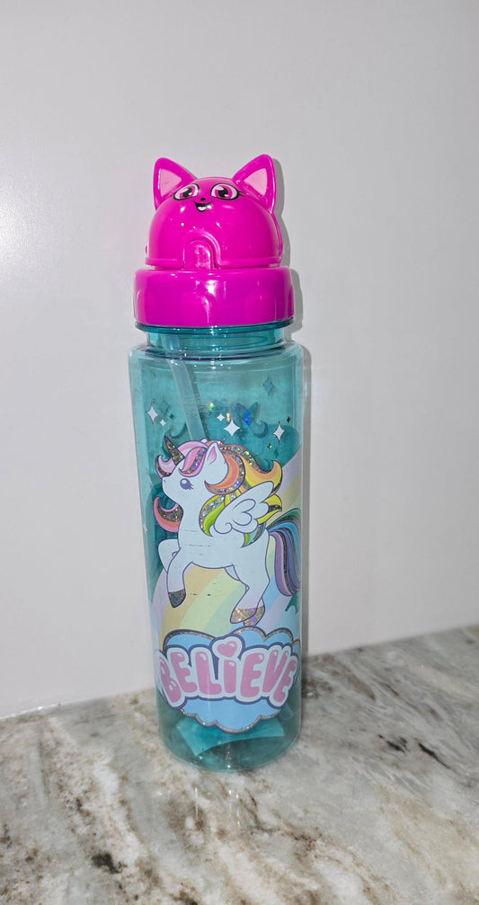 Kids Water Bottle with Straw 24 oz