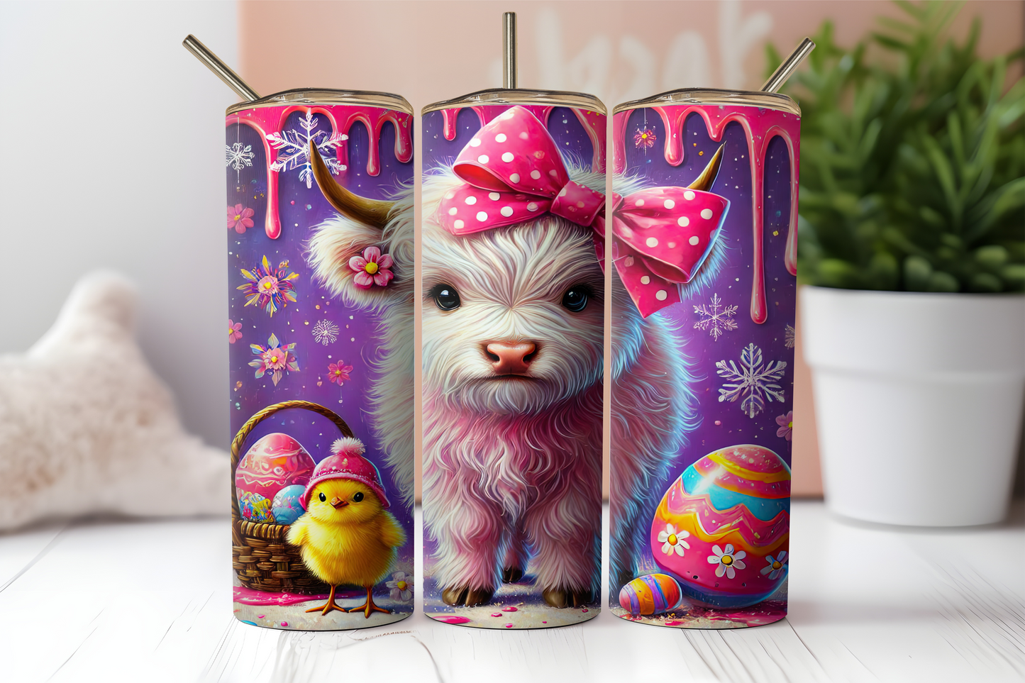 Baby Highland & Chick, 20oz tumbler