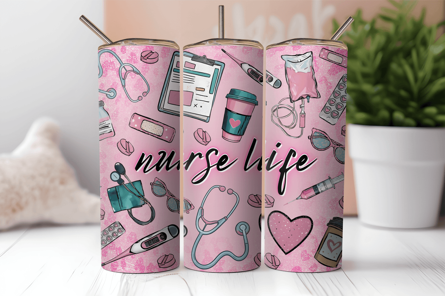 Nurse Life, 20oz tumbler