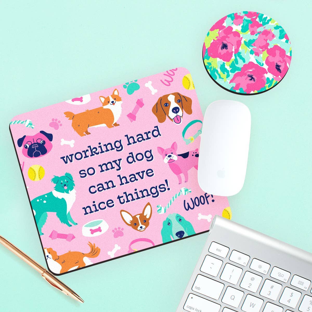 Working Hard for my Dog Desk Set