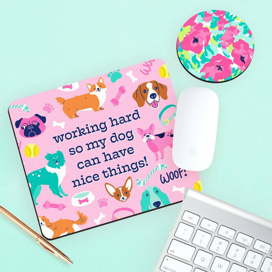 Working Hard for my Dog Desk Set