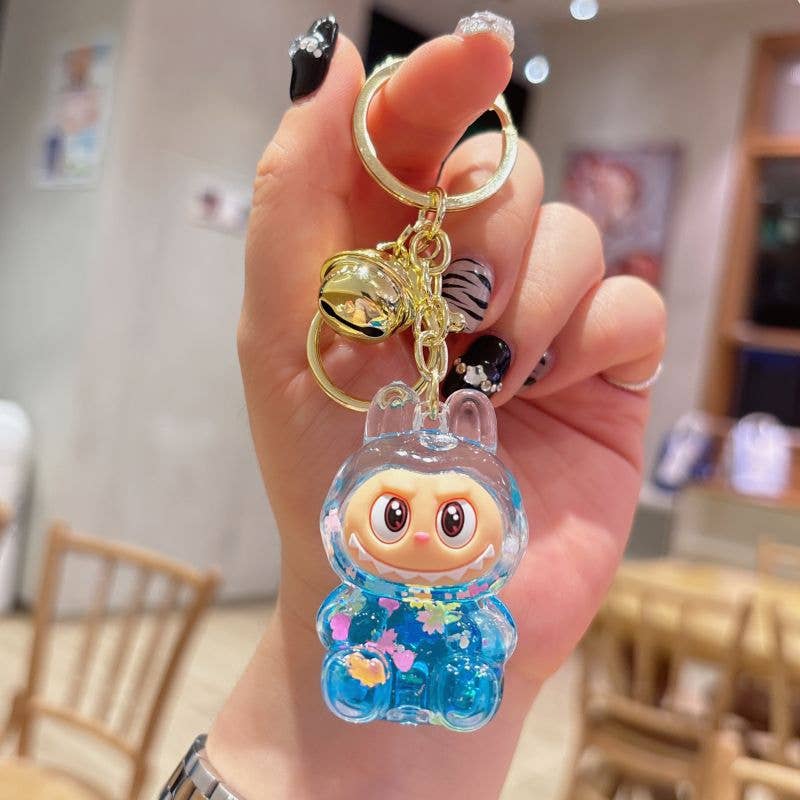 Glitter Labubu Keychain