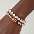 FOOTBALL Letter Charm Bracelet Set
