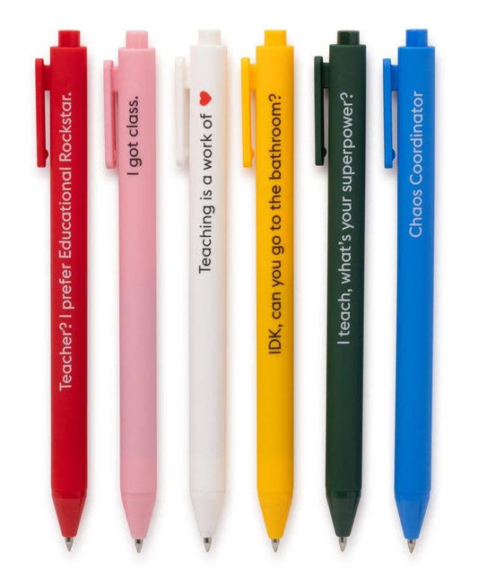 Teaching Is a Work of Heart Quotable Gel Pen Set