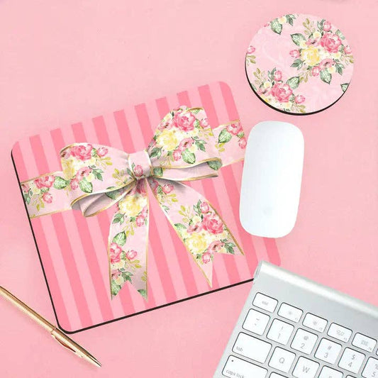 Fancy Floral Bow Desk Set