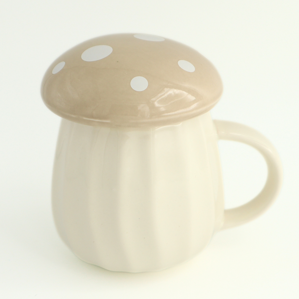 Oatmeal Wild Mushroom Ceramic Mug