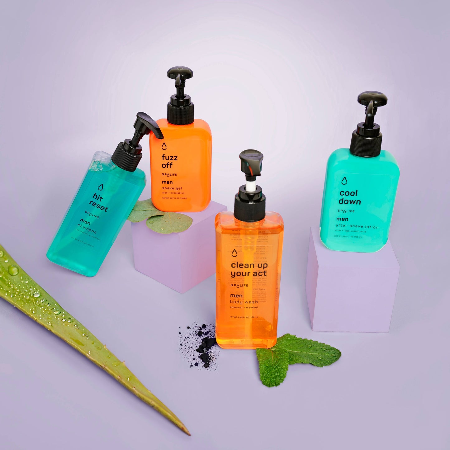 Men's Hair & Body Care Grooming Kit, 4 Pc