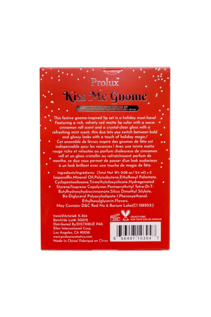 Kiss Me Gnome Matte Color & Lip Gloss Set