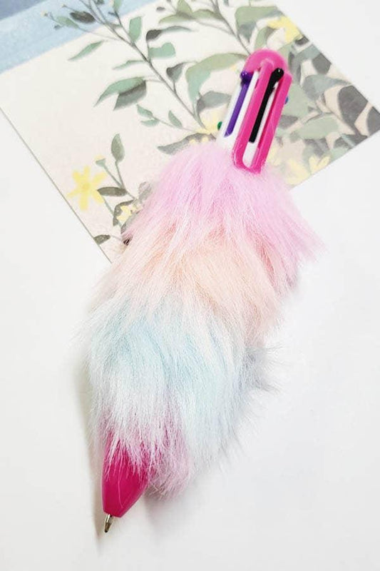 Rainbow Fur 6-Color Boxed Pen