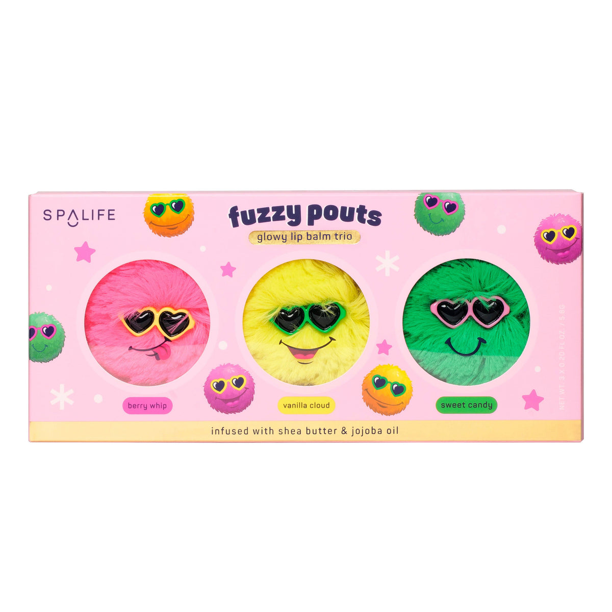 Fuzzy Pouts Glowy Lip Balm Trio
