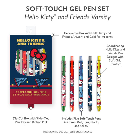 Hello Kitty and Friends Varsity Gel Pen Set