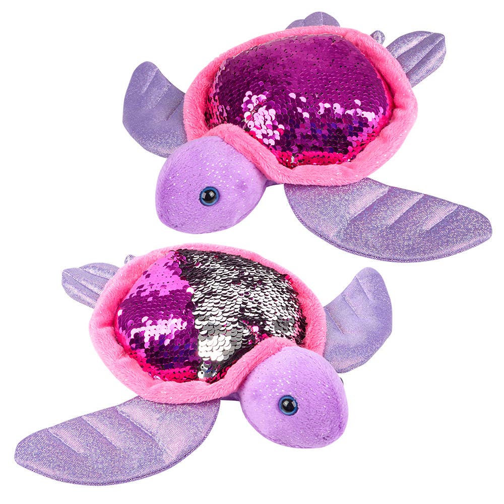 10" Sequin Sea Turtle Plush