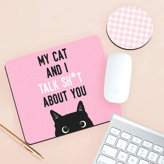 My Cat & I Talk Sh*t About You Desk Set