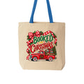 Booked for Christmas Truck Tote Bag