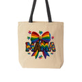 Autism Mama Rainbow Bow Tote Bag