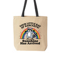 Little Ray of Sarcastic Sunshine Raccoon Tote Bag