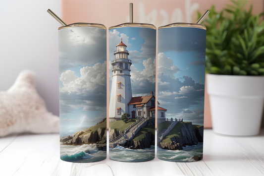 Lighthouses, 20oz tumbler