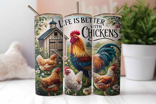 Chickens, 20oz tumbler