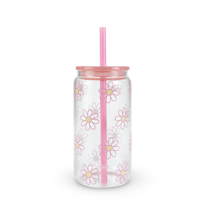 16oz Glass Can Tumbler - Daydream Club