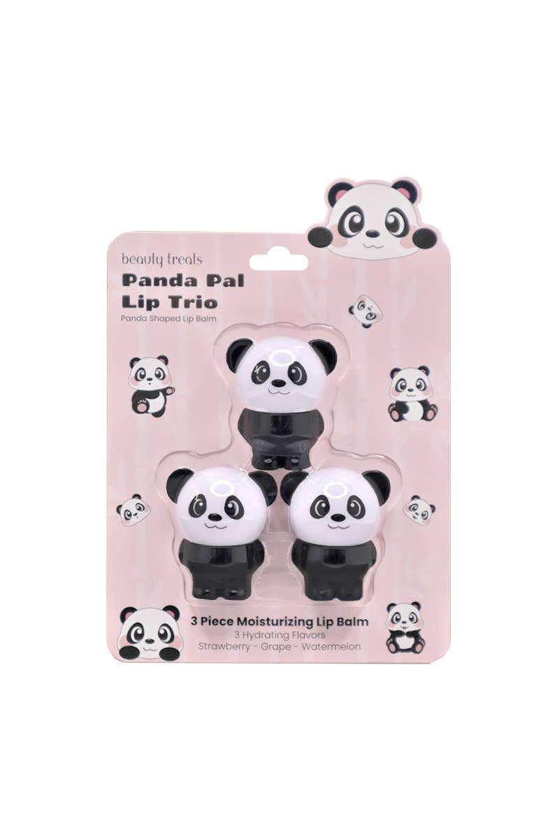 Panda Pal Fruity Lip Balm Trio