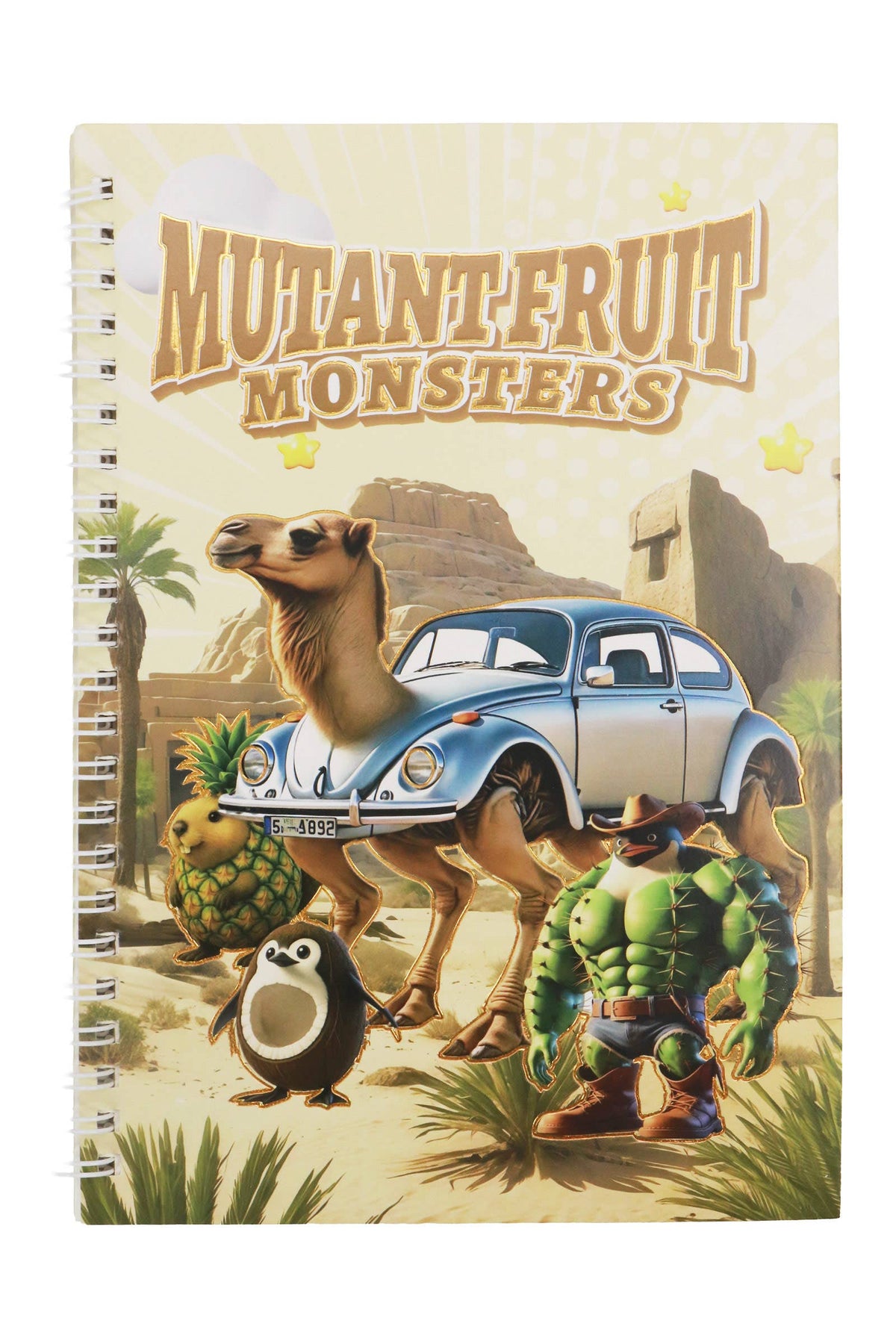 Brain Rot Meme A5 Spiral Bound Notebook