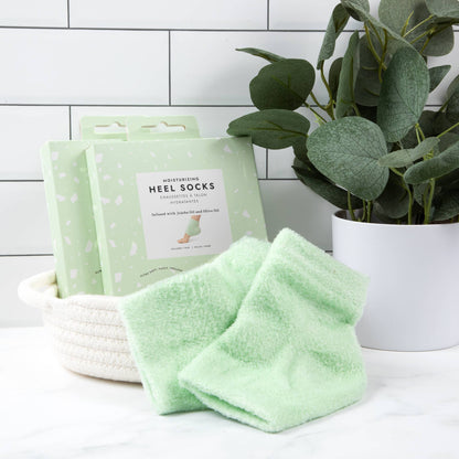 Moisturizing Gel Heel Socks - Green