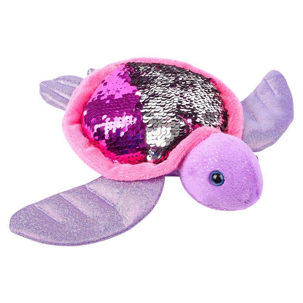 10" Sequin Sea Turtle Plush