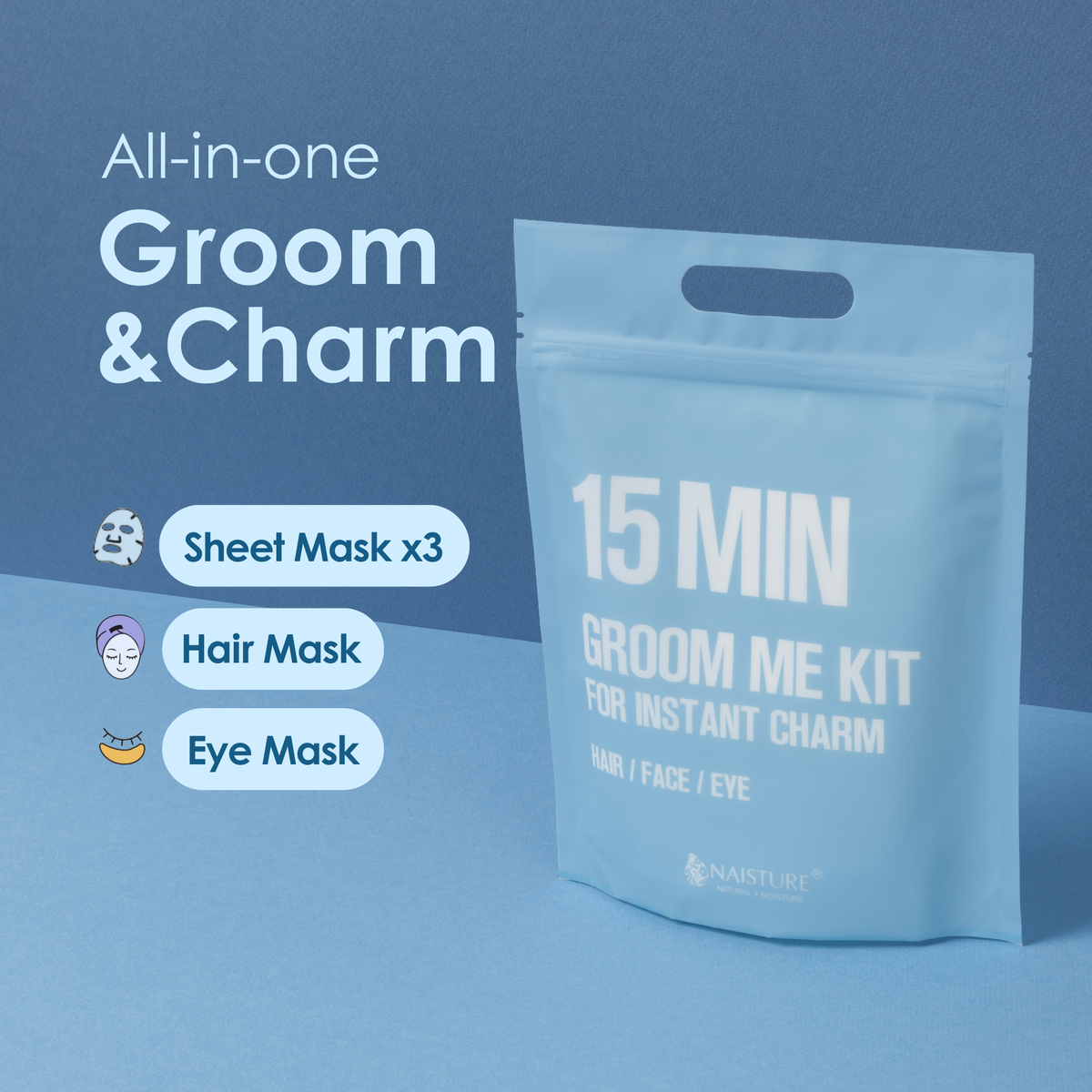 15 Min Groom Me Kit for Men (5 Piece)