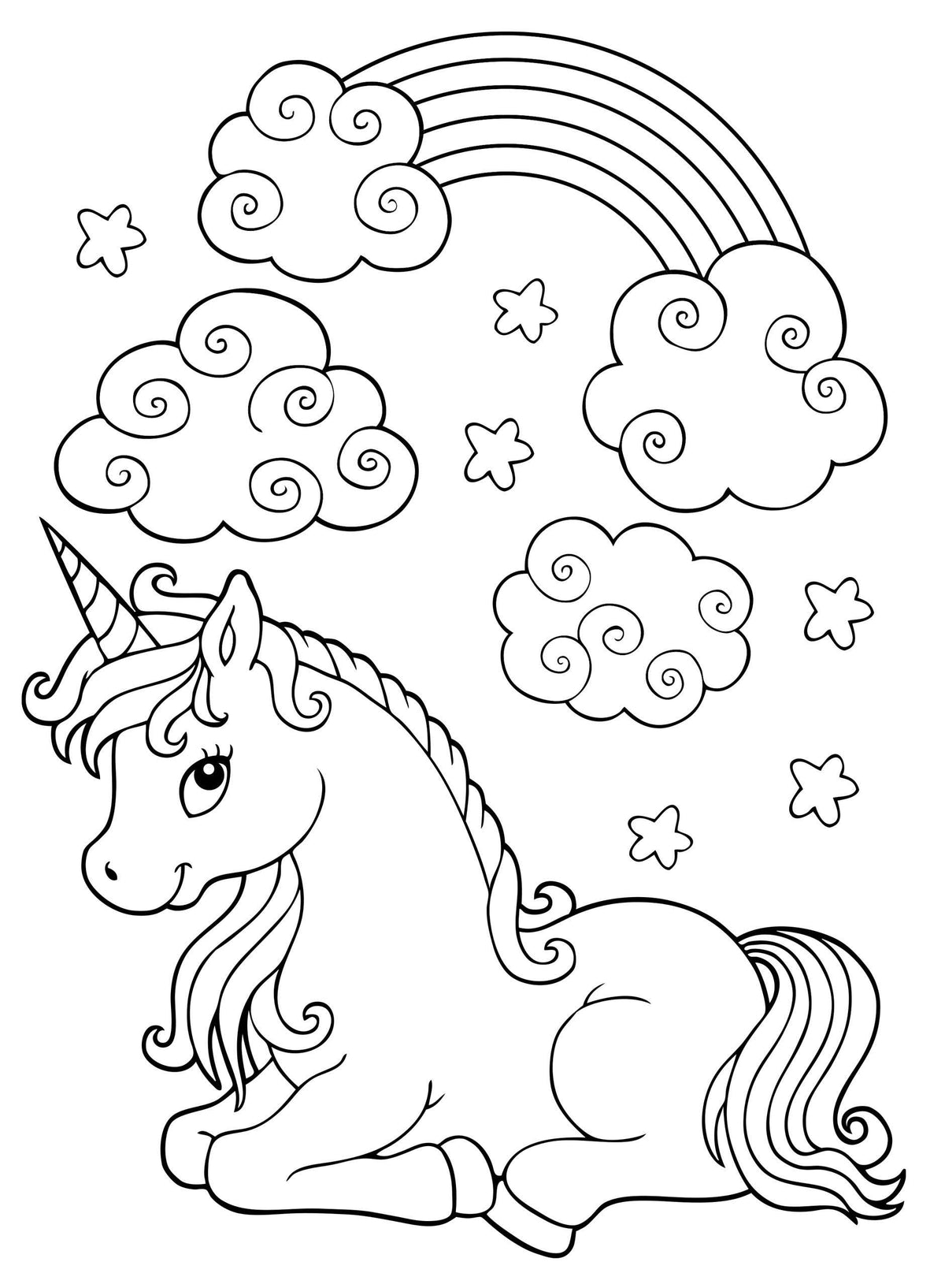Unicorns Coloring Book!