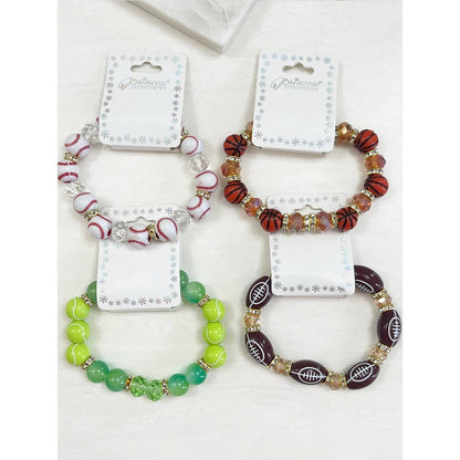 Sports Theme Stretch Bracelet