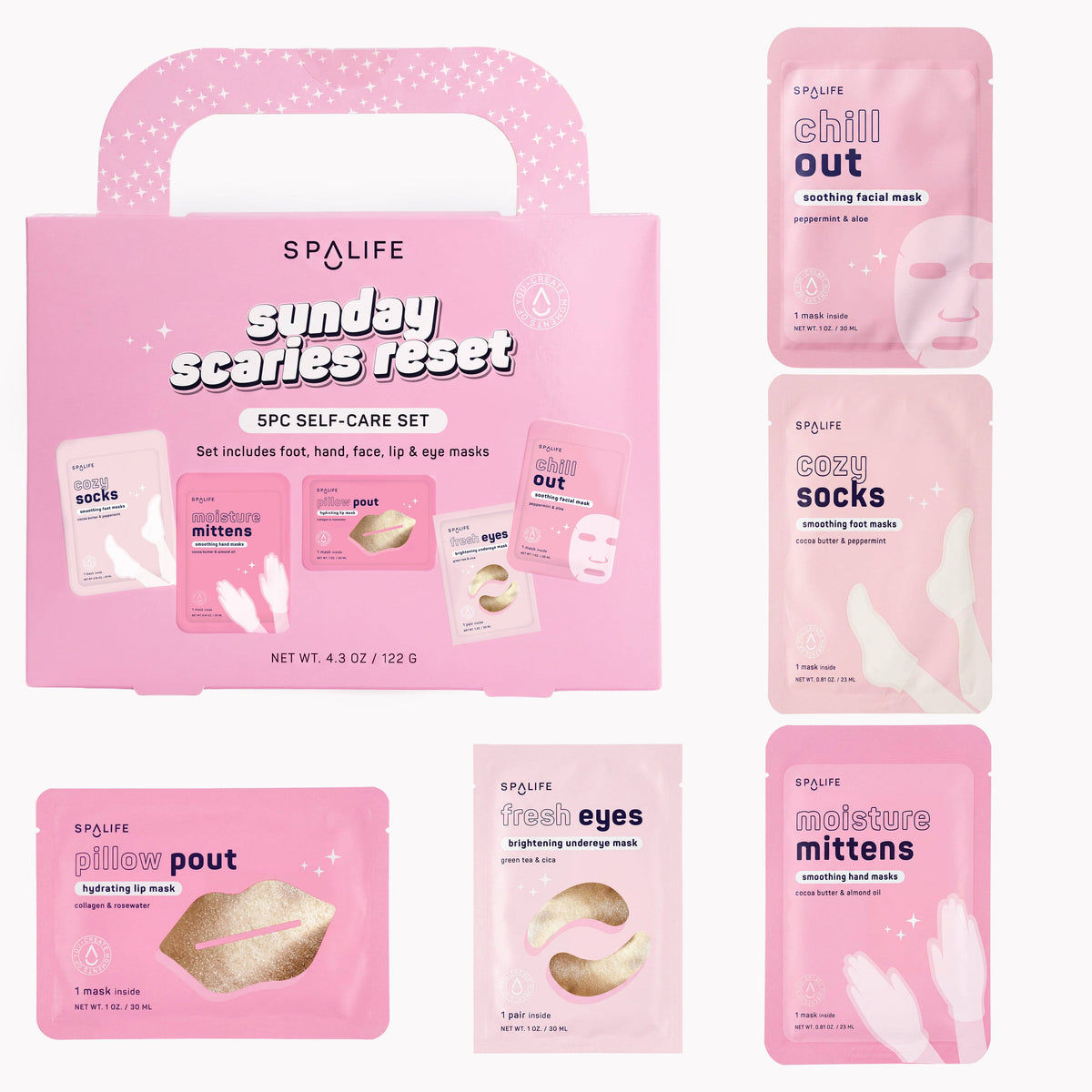 Sunday Scaries Reset Self-Care Gift Set (5 pc)