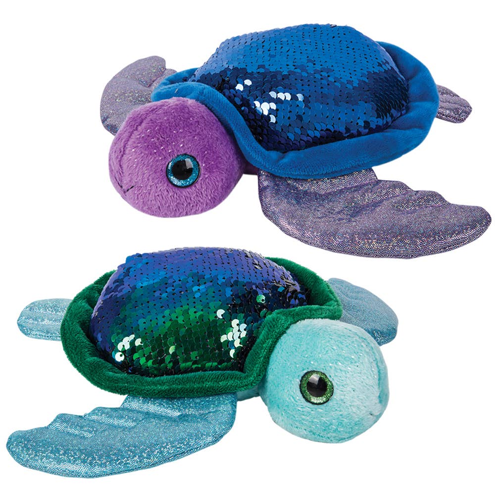 10" Sequinimals Color-Changing Turtle Plush