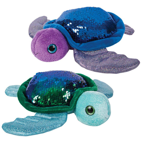 10" Sequinimals Color-Changing Turtle Plush