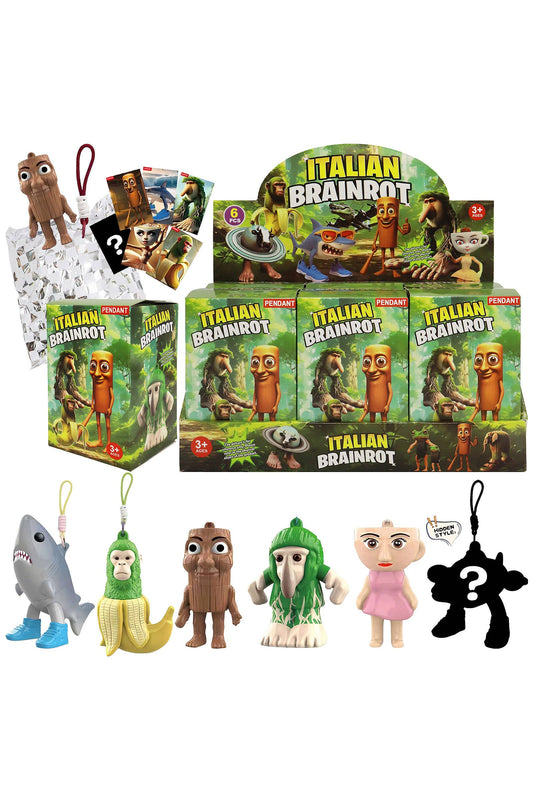 Brain Rot Figurine Lanyard Mystery Box