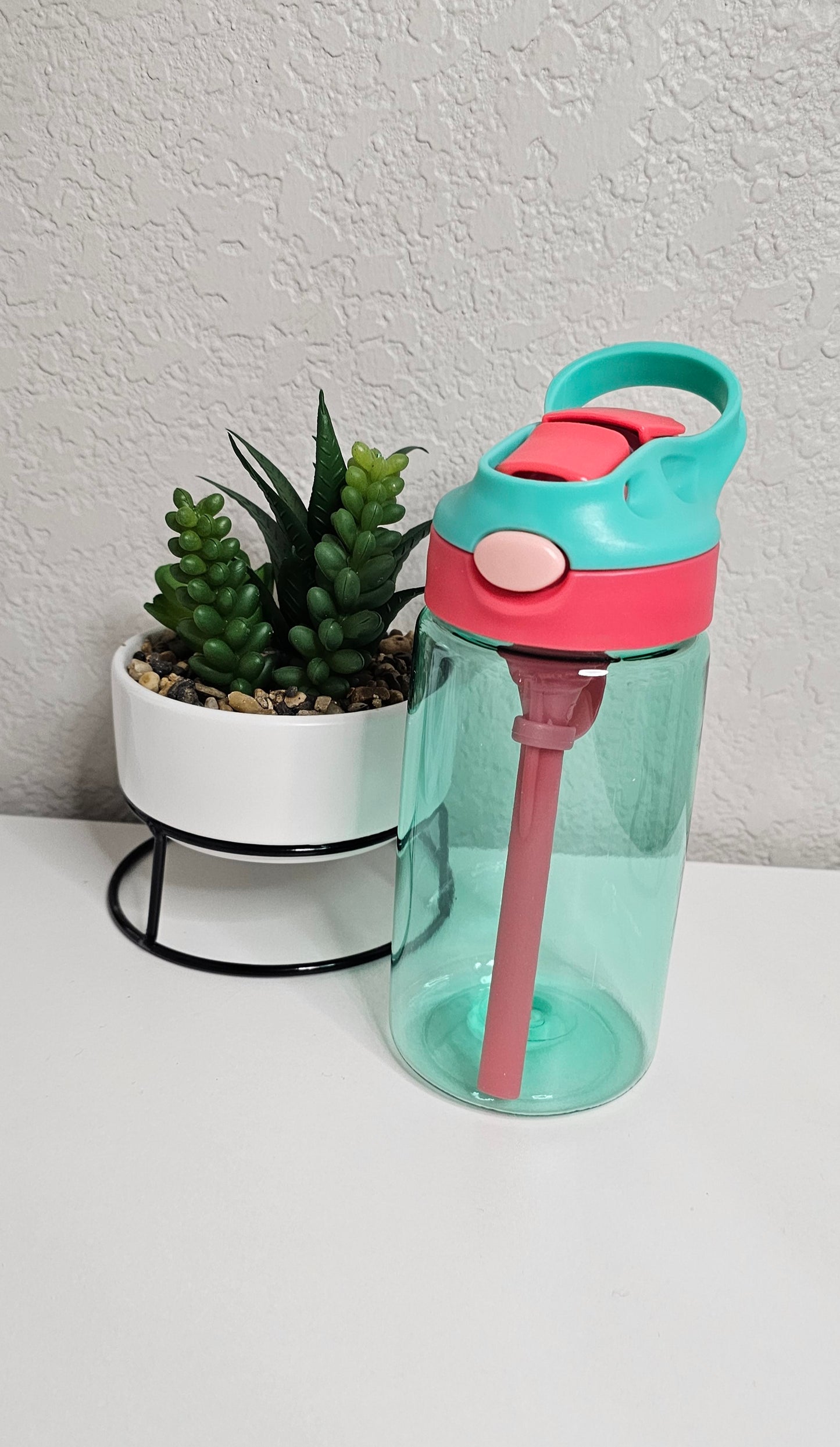 Kid Straw Cup - No Spill - Teal