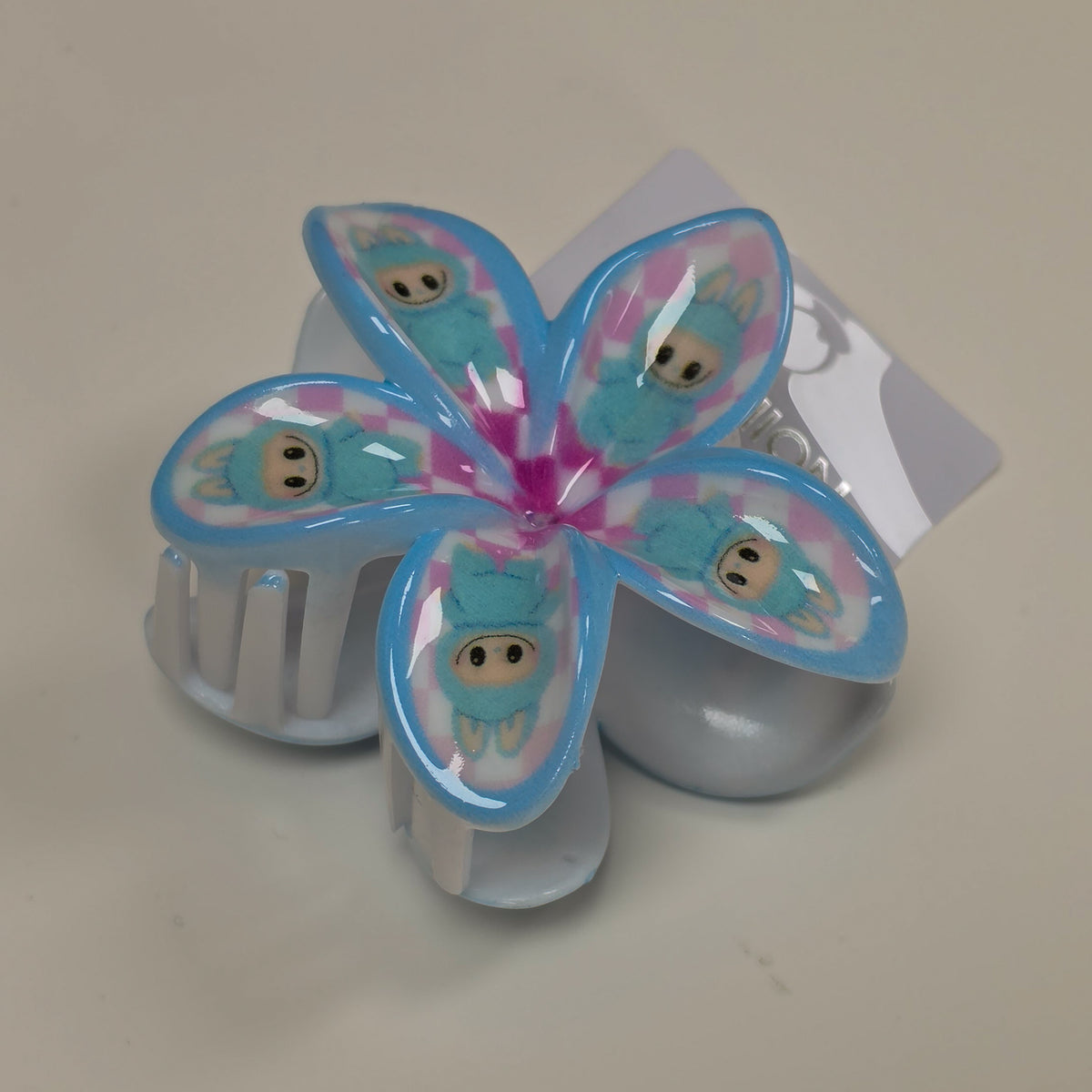 Plumeria Labubu Hair Claw Clip