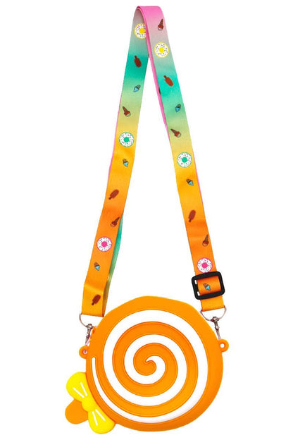 Lollipop Zippered Silicone Crossbody Bag