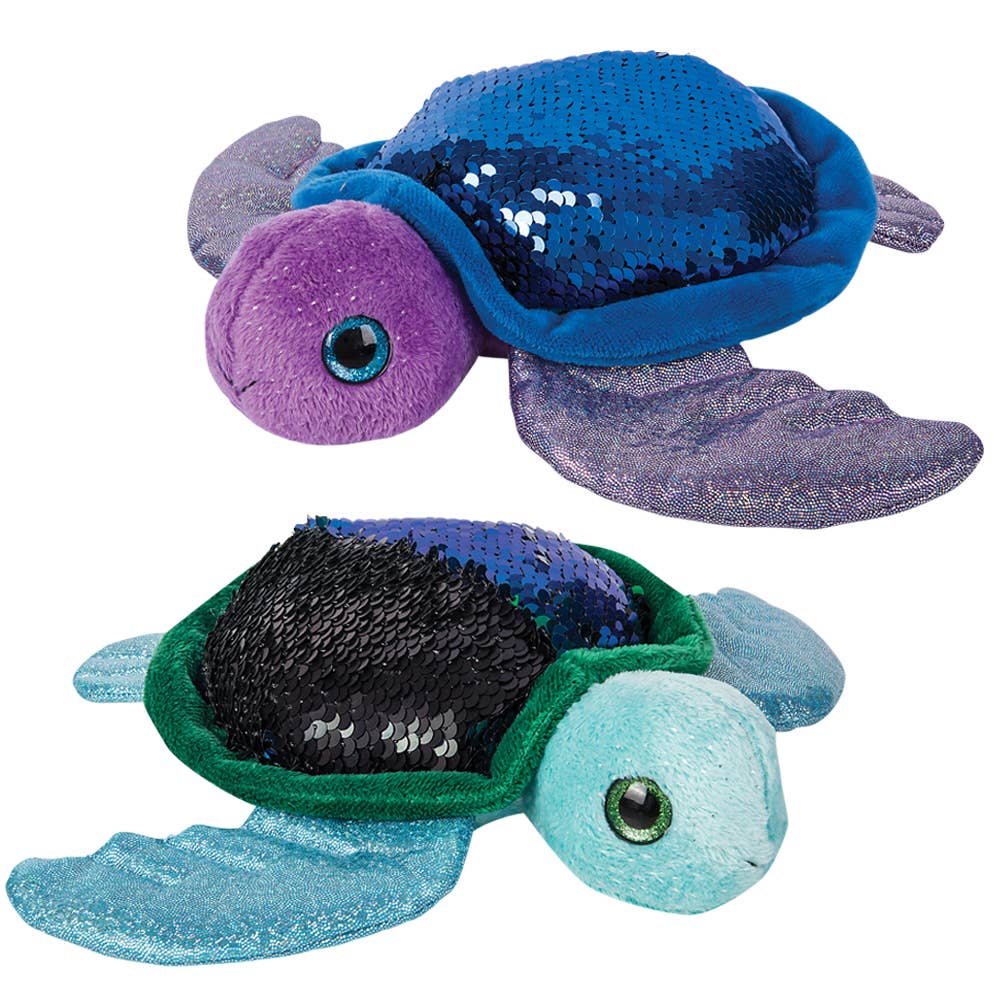 10" Sequinimals Color-Changing Turtle Plush