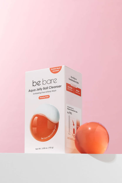 Exfoliating Aqua Jelly Ball Cleanser - Peachy Pink