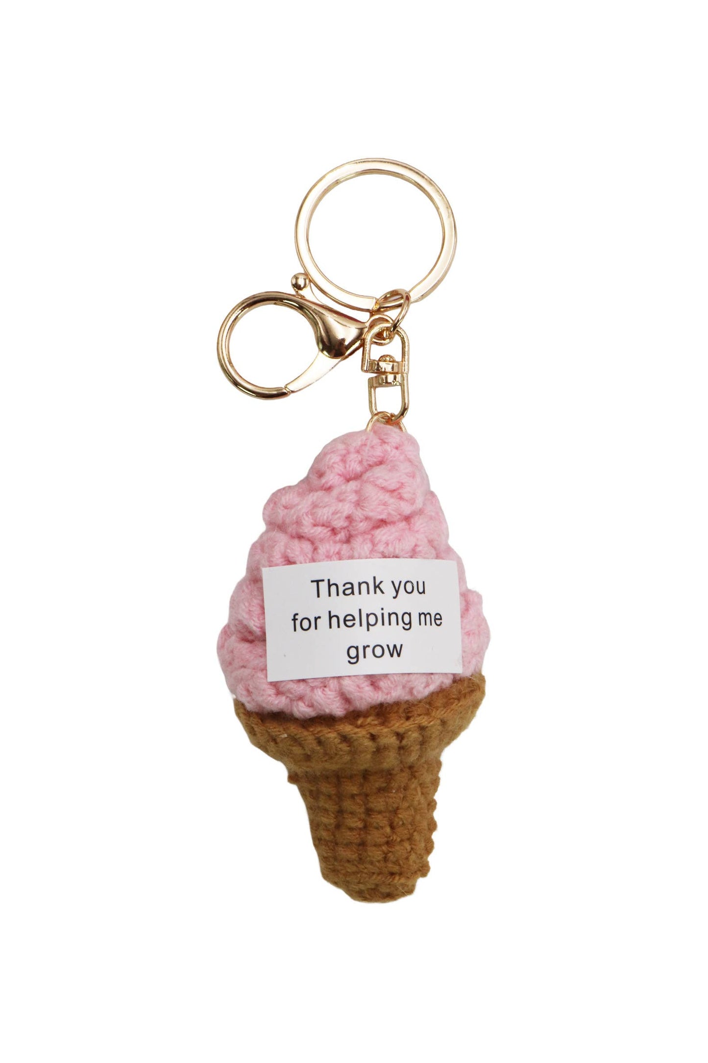 Emotional Support Food Crochet Key Chain