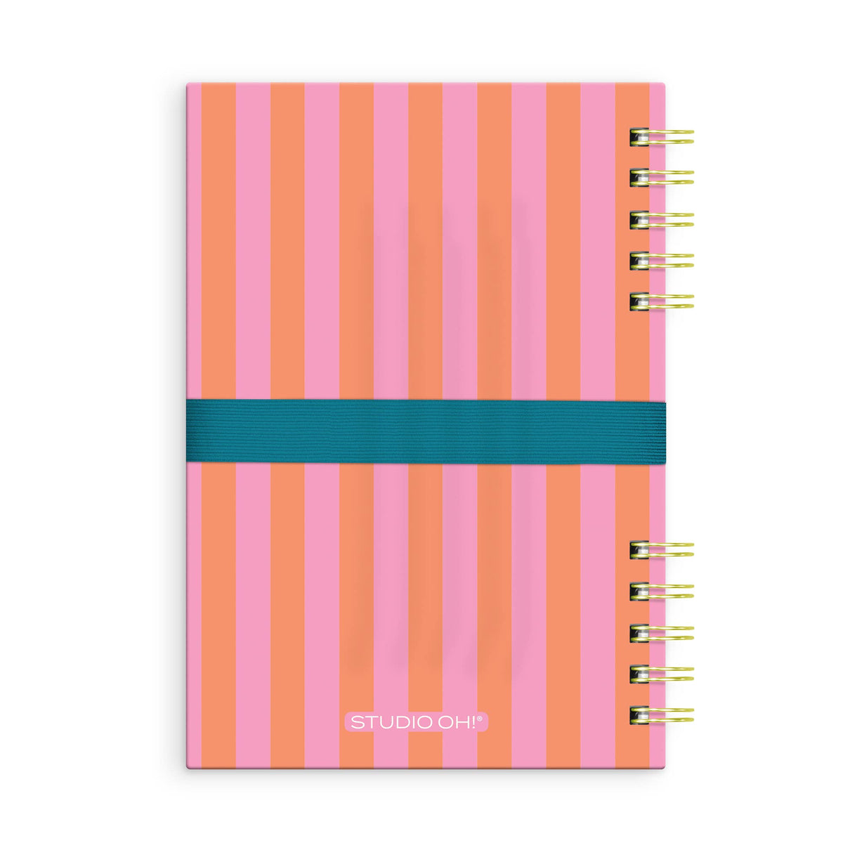 Cabana Stripes Harper Split-Spiral Notebook & Pen Set