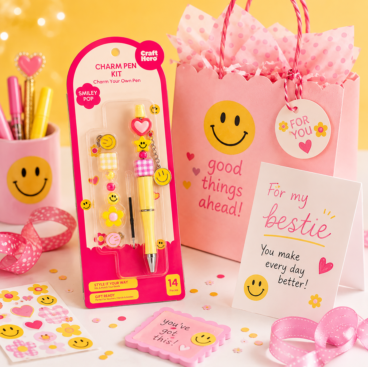 Bead Pen Kit - Smiley Pop
