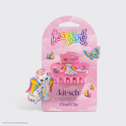 Lisa Frank x Kitsch Cloud Clip in Angel Kitty