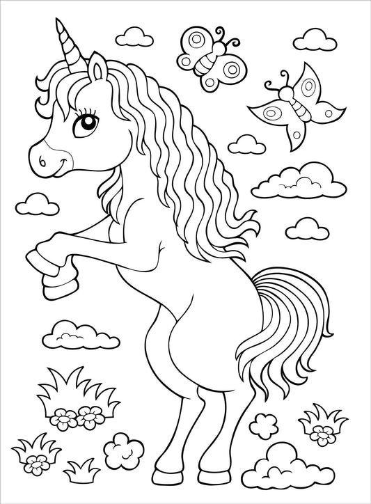 Unicorns Coloring Book!