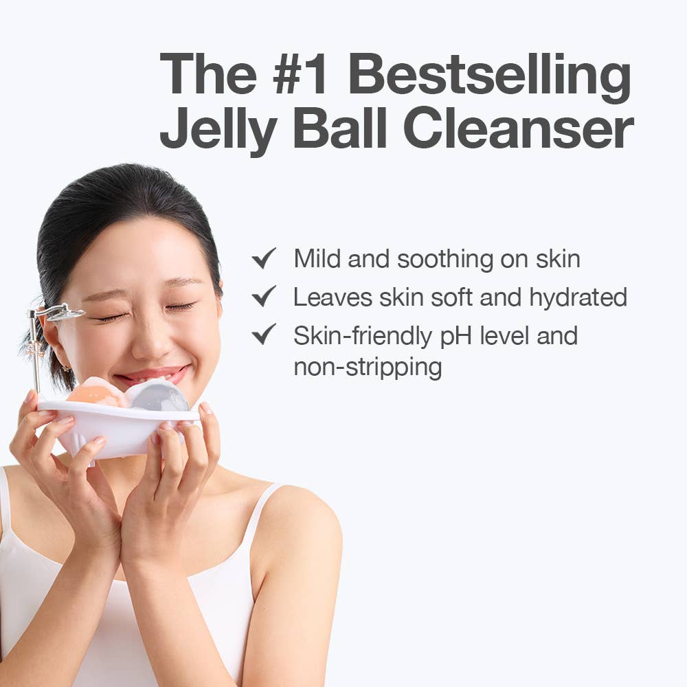 Exfoliating Aqua Jelly Ball Cleanser - Peachy Pink