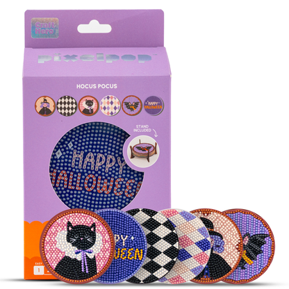 Halloween Diamond Art Coaster Kit - Hocus Pocus