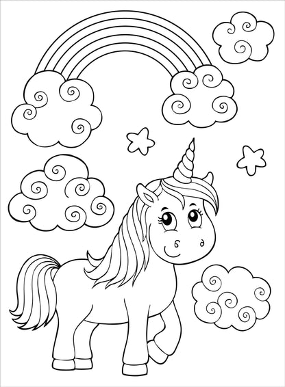 Unicorns Coloring Book!