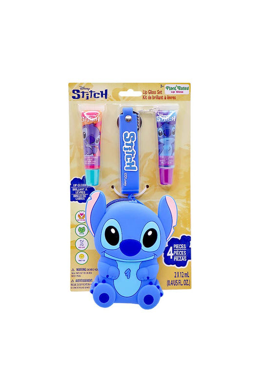 Disney Stitch Lip Gloss Set with Pouch