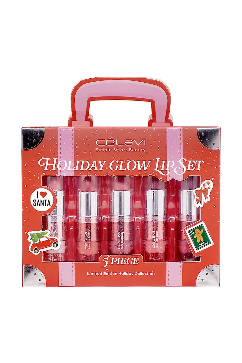 5pc Holiday Glow Lipstick Set
