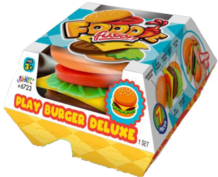 Foodie Fusion Deluxe Burger Play Set — 7 Pieces
